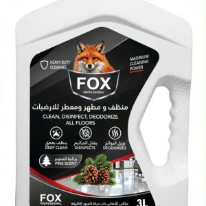 FOX Floor Cleaner, Disinfectant & Deodorizer (Pine Scent - 3L)