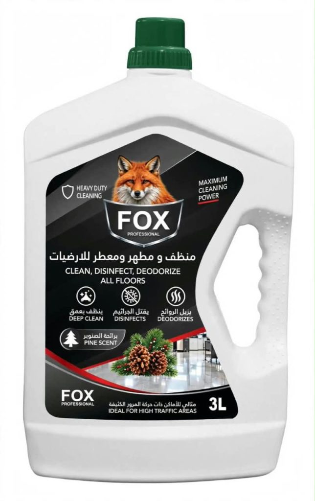 FOX Floor Cleaner, Disinfectant & Deodorizer (Pine Scent – 3L)