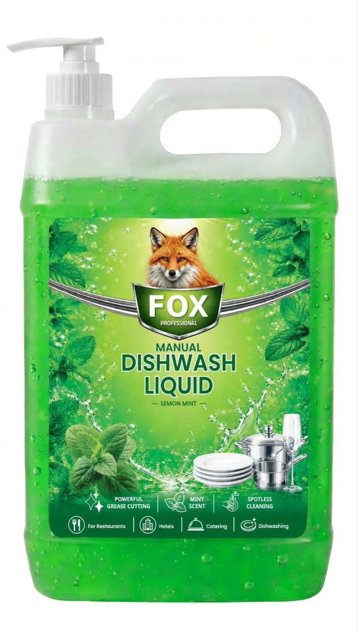 FOX Manual Dishwash Liquid (Lemon Mint)