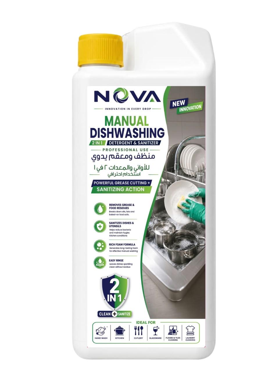 NOVA Manual Dishwashing & Sanitizer 2-in-1