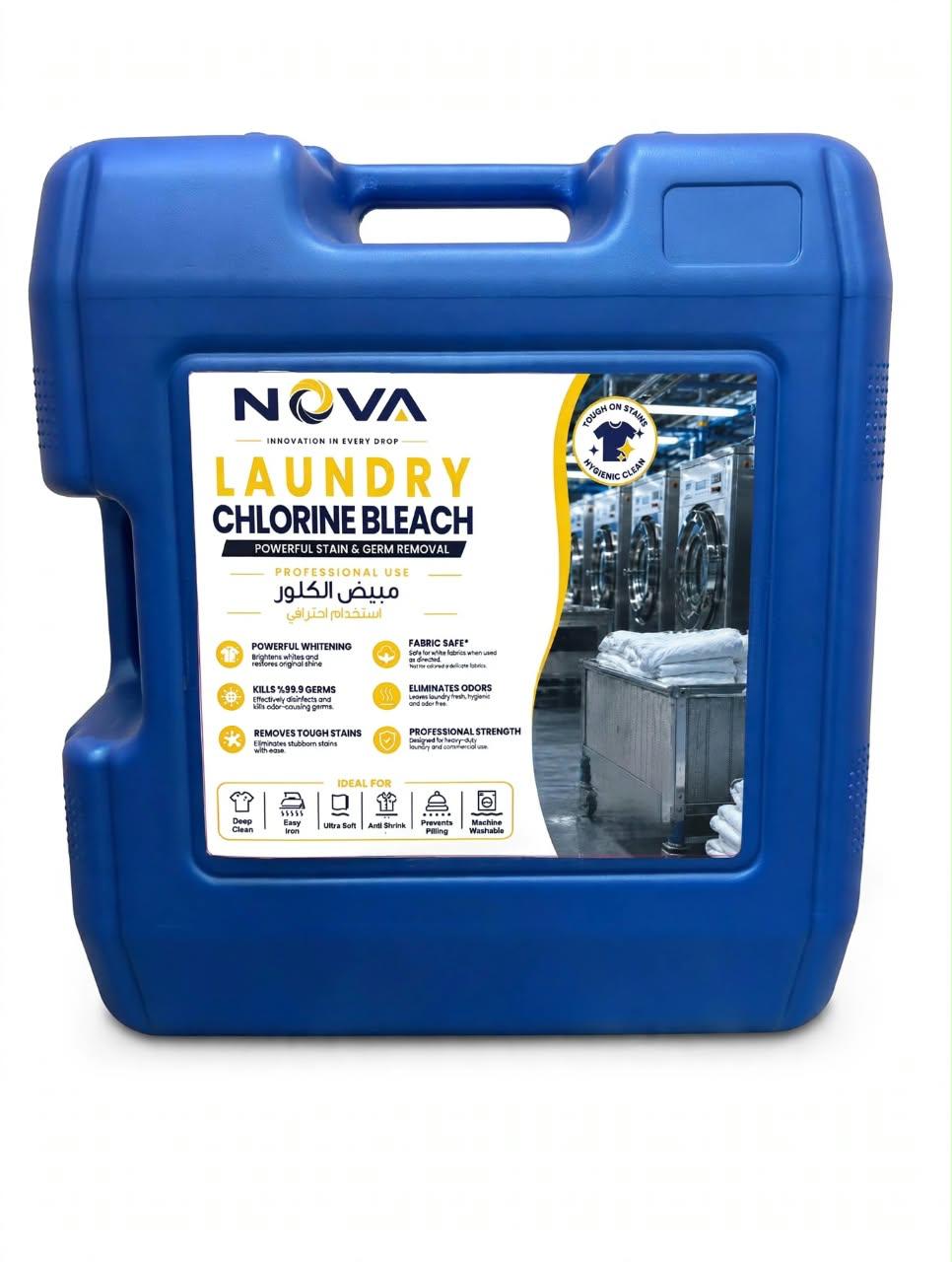 NOVA Professional Laundry Chlorine Bleach (20L)